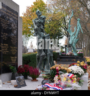 Holocaust memorial in Paris's Père Lachaise Cemetery Stock Photo