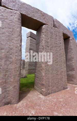 Esperance Stonehenge is a full size replica of the Orgininal in the U.K. as it would have looked around 1950 B.C. Stock Photo