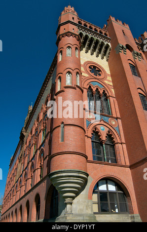 Templeton On The Green (once a carpet factory). Glasgow Green, Glasgow. Scotland. Stock Photo