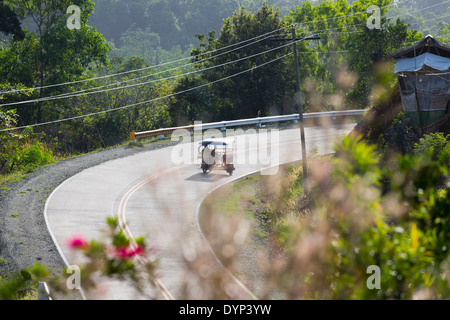 Typical Tricycle in Puerto Princesa, Palawan, Philippines Stock Photo