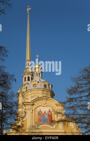 Saints Peter and Paul Cathedral, Saint Petersburg, Russia. Stock Photo