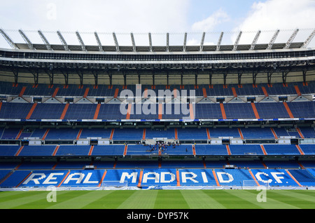 Real Madrid Stadium Santiago Bernabeu Stock Photo