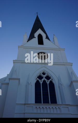 The Moederkerk (translates to 'mother church' in Afrikaans)  is a Dutch Reformed church in Stellenbosch in the Cape Winelands. Stock Photo