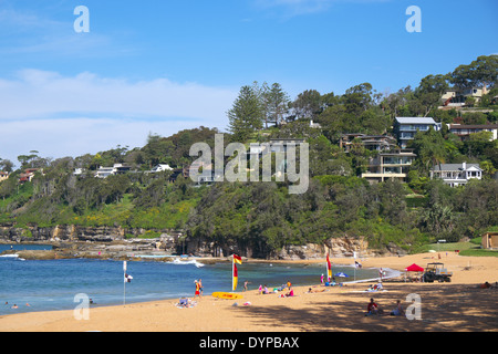 Whale beach, one of Sydney's northern beaches in summer time, Sydney ...