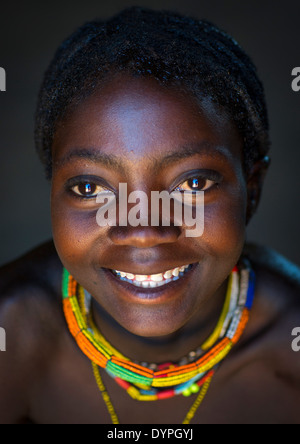 Mucawana Tribe Girl, Ruacana, Namibia Stock Photo