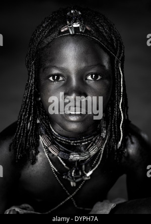 Mucawana Tribe Girl, Ruacana, Namibia Stock Photo