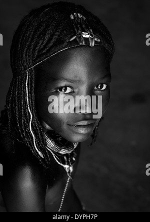 Mucawana Tribe Girl, Ruacana, Namibia Stock Photo