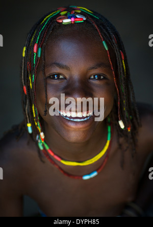 Mucawana Tribe Girl, Ruacana, Namibia Stock Photo