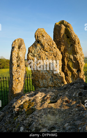 The Whispering Knights, Rollright Stones Stock Photo