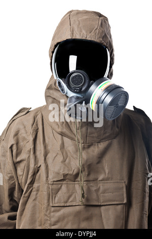 A man wearing an NBC Suit (Nuclear - Biological - Chemical) Stock Photo