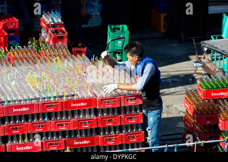 Soft Drinks Truck in Angeles City, Luzon, Philippines Stock Photo
