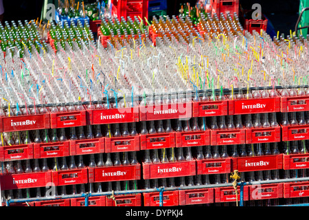 Soft Drinks Truck in Angeles City, Luzon, Philippines Stock Photo
