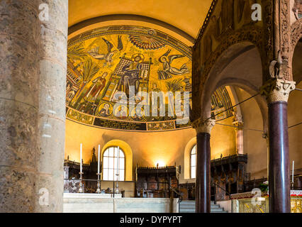 Milan, Italy. 23rd Apr, 2014. the Sant'Ambogio church interior Credit:  Realy Easy Star/Alamy Live News Stock Photo