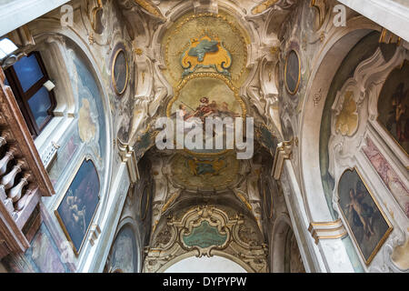 Milan, Italy. 23rd Apr, 2014. the Sant'Ambogio church interior Credit:  Realy Easy Star/Alamy Live News Stock Photo