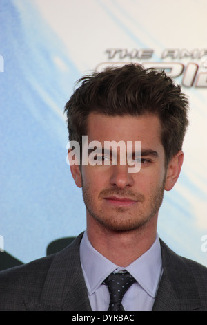 Andrew Garfield - movie premiere 'The Amazing Spider-Man 2' at CineStar, Berlin - April 15th 2014 Stock Photo