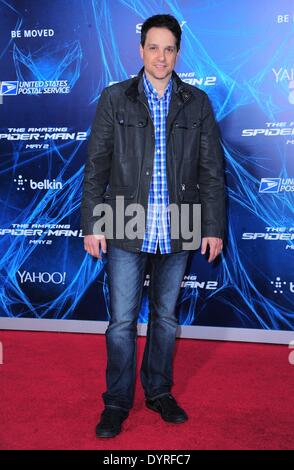 Ralph Macchio at arrivals for THE AMAZING SPIDER-MAN 2, Ziegfeld Theatre, New York, NY April 24, 2014. Photo By: Gregorio T. Binuya/Everett Collection Stock Photo