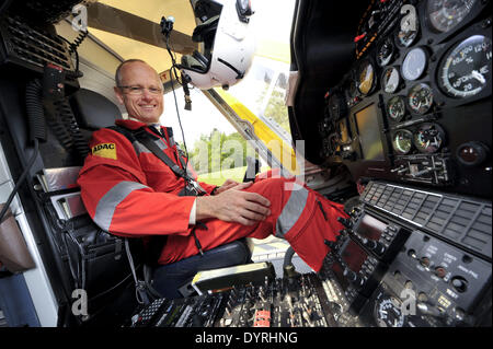 The ADAC rescue helicopter 'Christoph 1' in Munich, 2011 Stock Photo