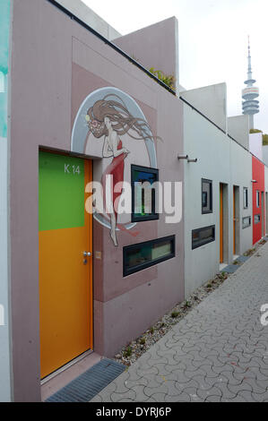 Student houses in Munich, 2011 Stock Photo