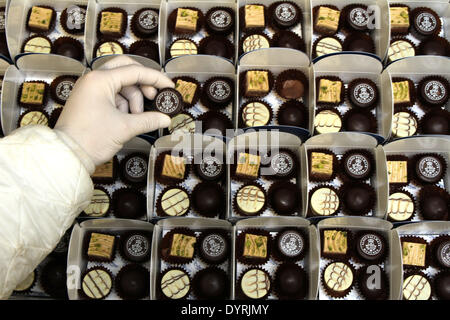 The pralines factory of Dallmayr in Munich, 2011 Stock Photo