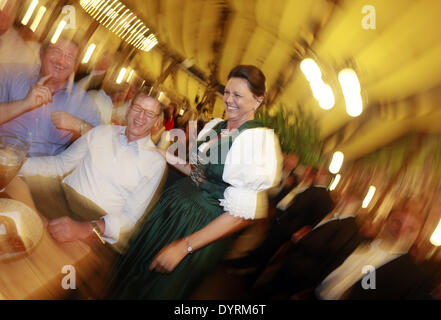 Ilse Aigner at the Oktoberfest in Munich, 2012 Stock Photo