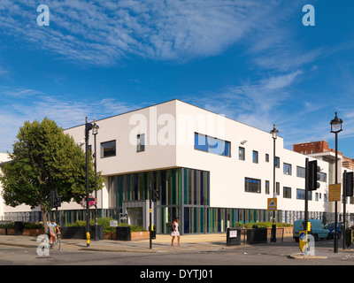 Exterior of Pimlico Academy, Library and Adult Education centre, London Stock Photo