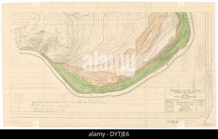 Goliad State Historical Park - Topographical Map - SP.43.55 Stock Photo