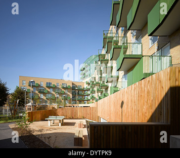 Exterior of Luma Apartments, Central Middlesex Hospital, Park Royal, London Stock Photo