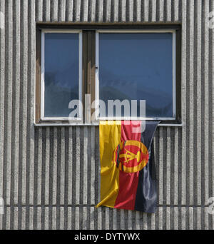 The flag of the German Democratic Republic Germany Stock Photo