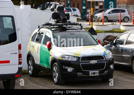 google street view car parked in ushuaia argentina Stock Photo