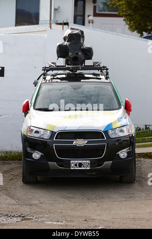 google street view car parked in ushuaia argentina Stock Photo