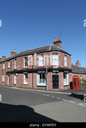 Kirriemuir street scene Scotland  April 2014 Stock Photo