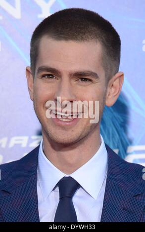 Andrew Garfield at arrivals for THE AMAZING SPIDER-MAN 2, Ziegfeld Theatre, New York, NY April 24, 2014. Photo By: Kristin Callahan/Everett Collection Stock Photo