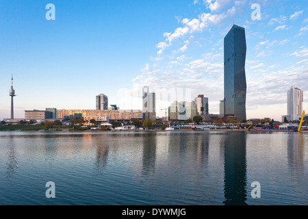 DC Tower, Danube city, Vienna, Austria Stock Photo