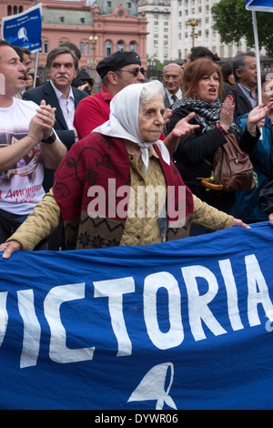 Mothers Plaza de Mayo protest. Buenos Aires. Argentina Stock Photo