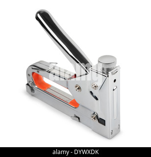 Industrial stapler on a white background Stock Photo