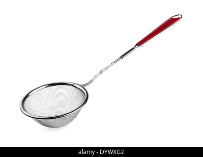 Strainer for tea on a white background Stock Photo