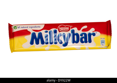 Nestle Milky Bar Chocolate Stock Photo