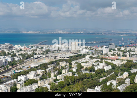 Haifa, view of the center of the city Stock Photo