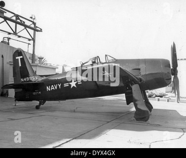 Grumman F8F-2, 121714, N4995V, NAS NI, 1961 Stock Photo