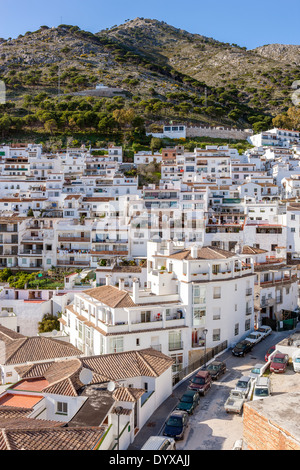 The old town of Mijas in Costa del Sol, Malaga Province, Andalusia, Spain. Stock Photo