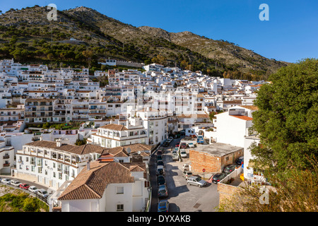 The old town of Mijas in Costa del Sol, Malaga Province, Andalusia ...