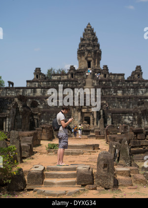 Bakong Temple ( Roluos Group ) Siem Reap, Cambodia Stock Photo