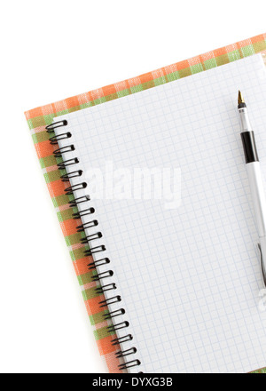 Brown notebook for writing recipe or menu on wooden table. Spices for ...