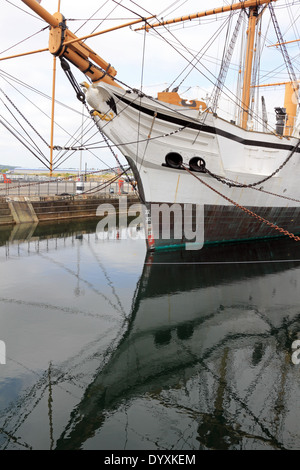 HMS Gannet Victorian sloop sailing ship at The Historic Dockyard, Chatham, Kent ME4 4TE, England Stock Photo