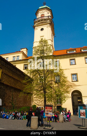 Astronomical tower, inner courtyard, Klementinum, Clementinum, Jesuit monastery complex, old town, Prague, Czech Republic Stock Photo