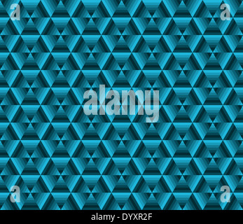 Abstract color background, blue triangles, vector illustration Stock Photo