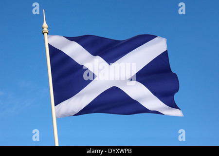 The Flag of Scotland Stock Photo