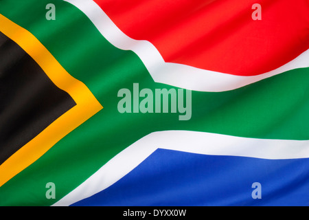 The flag of the Republic of South Africa Stock Photo