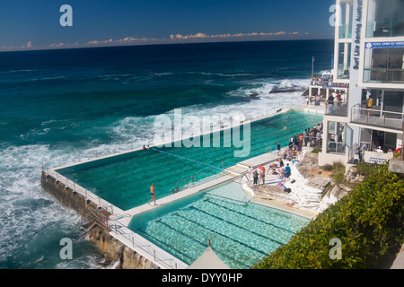 Bondi Icebergs swimming pool Sydney New South Wales NSW Australia Stock Photo