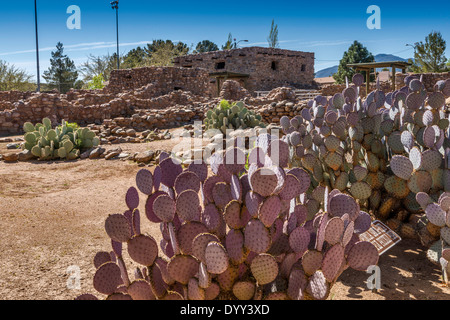 Besh-Ba-Gowah Archaeological Park, a partially reconstructed 14th century Salado Indian pueblo ruin, in Globe, Arizona, USA Stock Photo